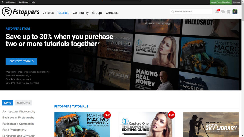 Fstoppers tutorials website