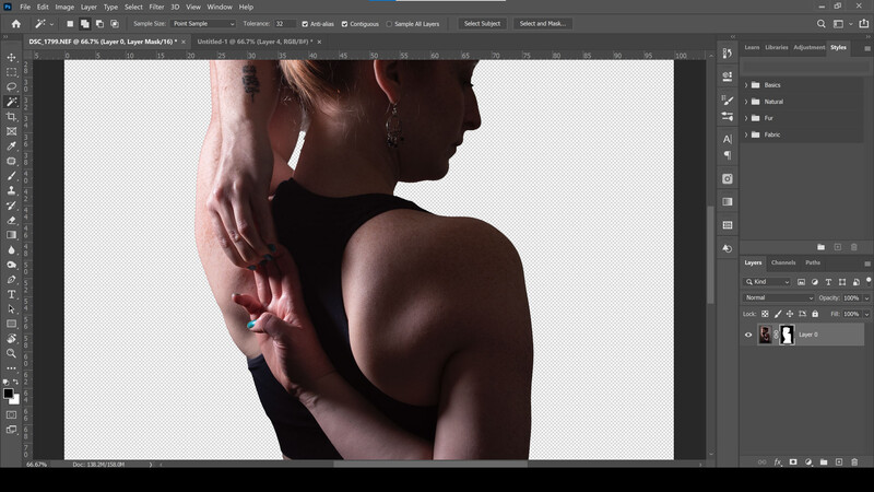 Add a mask in Photoshop