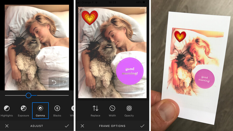 Polaroid Hi-Print: Edit, add graphics, print