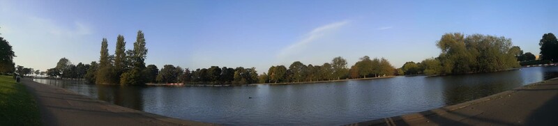 A pano image of a park.