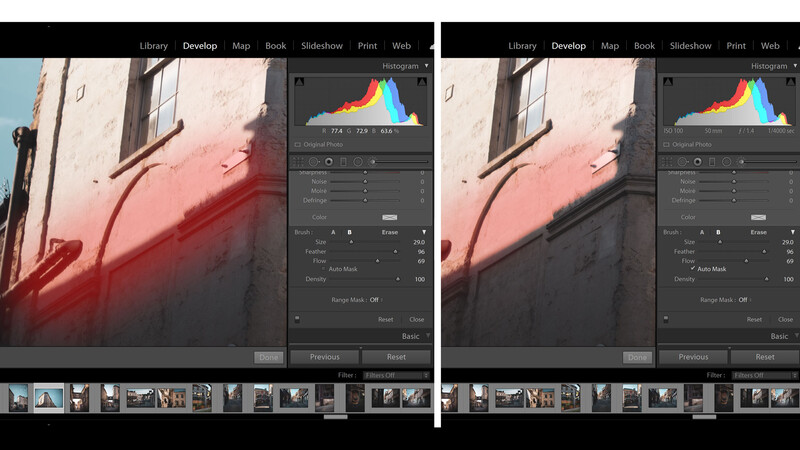 Auto mask in lightroom