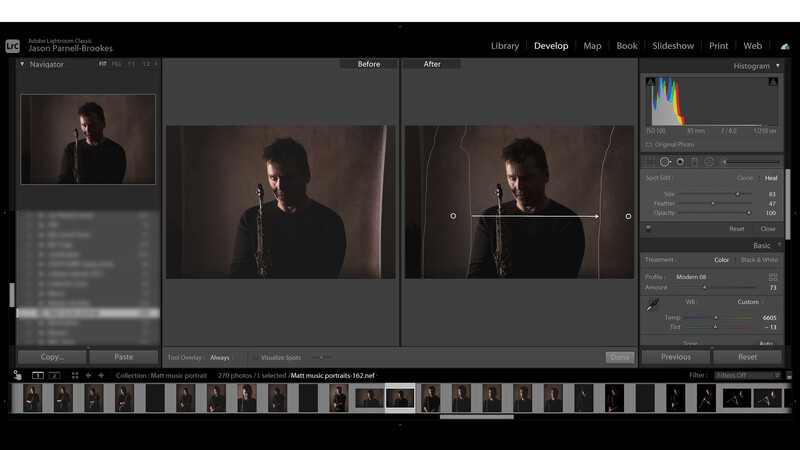 Removing edge of frame distractions