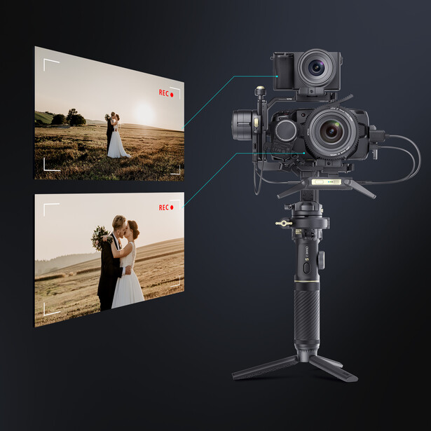 Zhiyun Crane 2S Stabilizer with two cameras