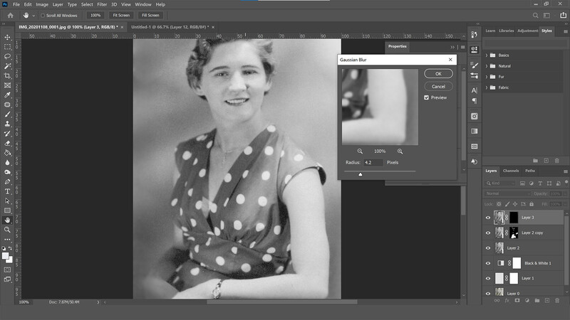 Mimic antique lens softness
