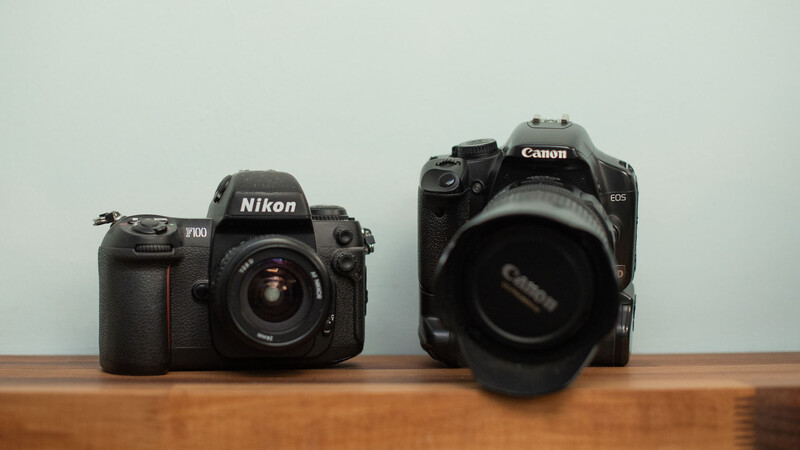 Film and digital camera together
