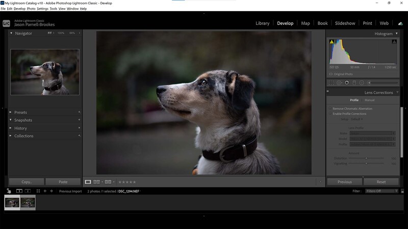 Lightroom Classic lens corrections disabled