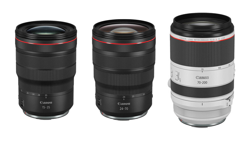 Canon holy trinity RF lenses