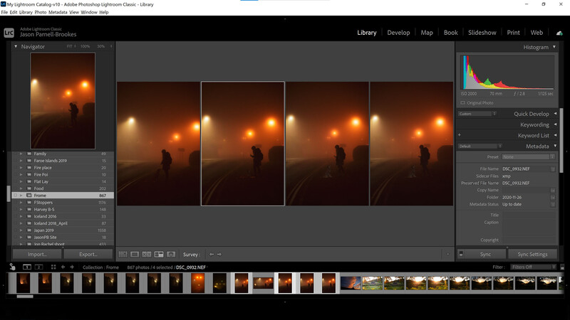 Lightroom classic library module view