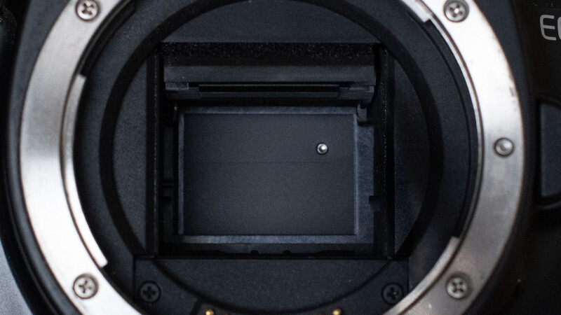 Shutter closed on camera