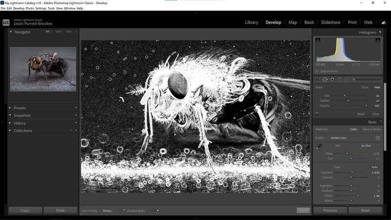 Slider sensitivity for the visualize spots feature