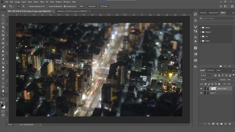 Zoom out to check the effect