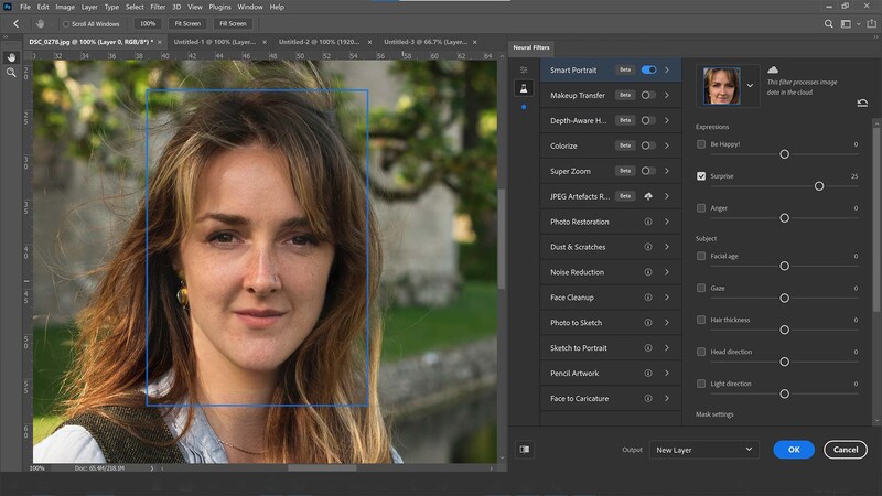 Face morphing fun in photoshop