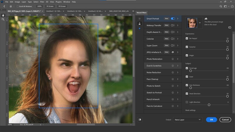 Neural filters up to the max in photoshop