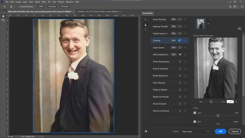 Colorize filter in Photoshop CC