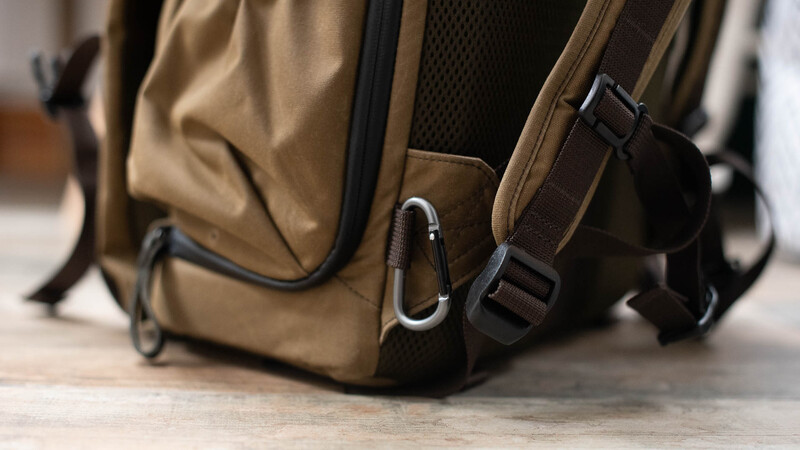 Tassle for carabiner on backpack