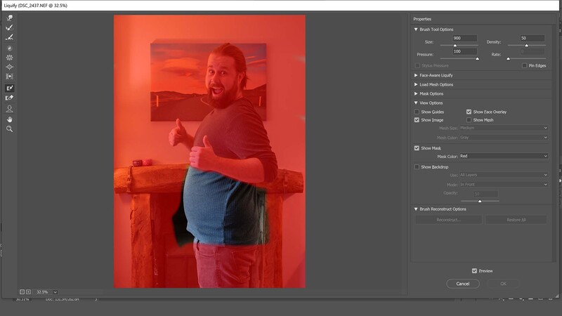 Freeze mask tool in photoshop