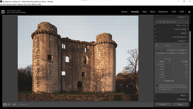 Lightroom classic edit verticals