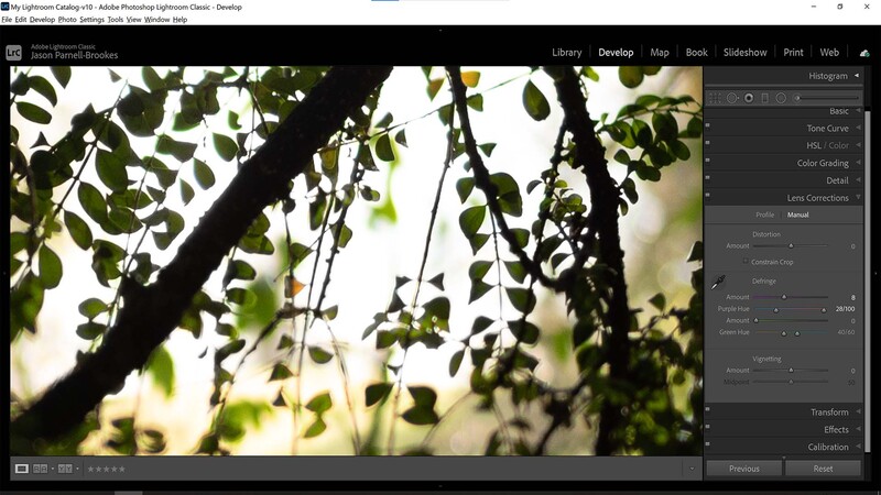 Make slider adjustments in Lightroom