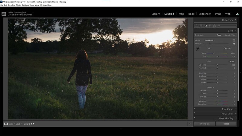 Color profile treatment in lightroom