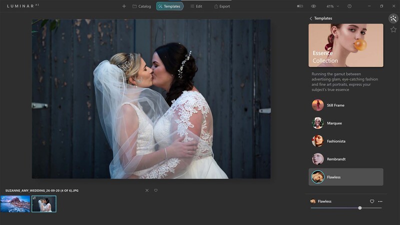 Templates in Luminar AI