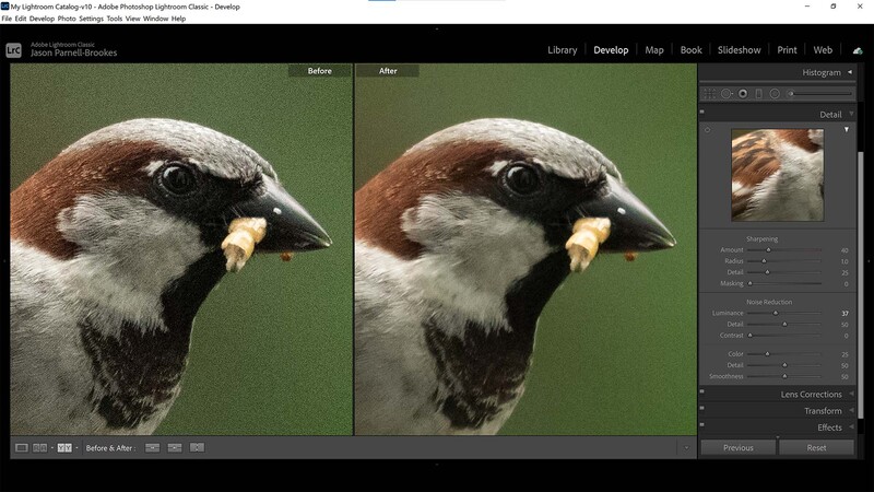 Luminance slider in Lightroom