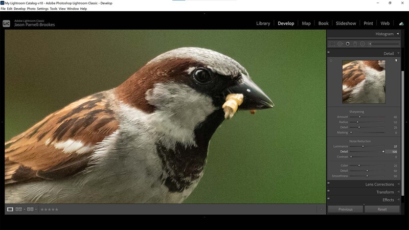 Detail slider in Lightroom