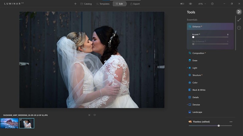 Edit mode in Luminar AI