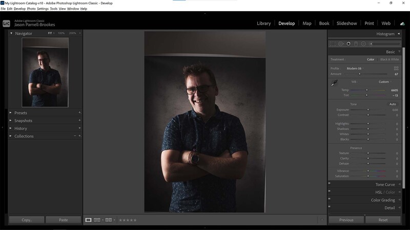 White balance portrait