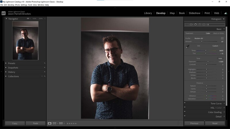Boost exposure in lightroom
