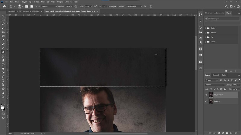 Patch tool to replace texture