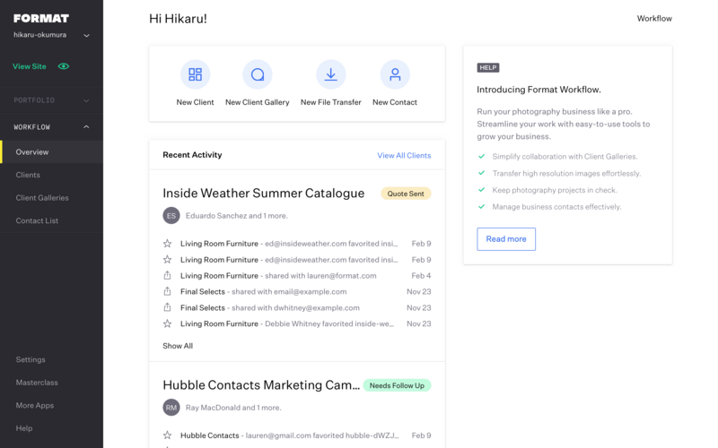 Screenshot of Format website