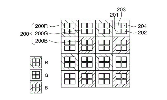 Quad Pixel Autofocus patent diagram
