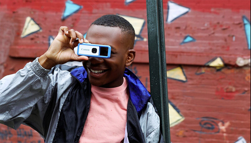 Child using Canon IVY REC