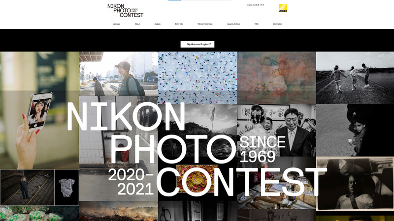 Nikon photo contest screenshot