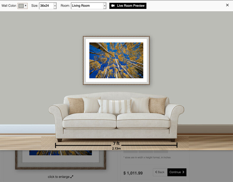 Art Storefronts' Wall Preview Tool