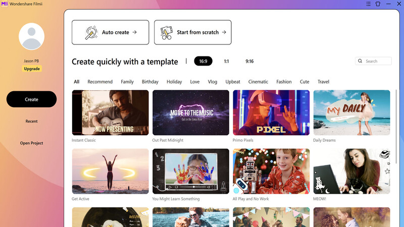 Filmii main page screenshot
