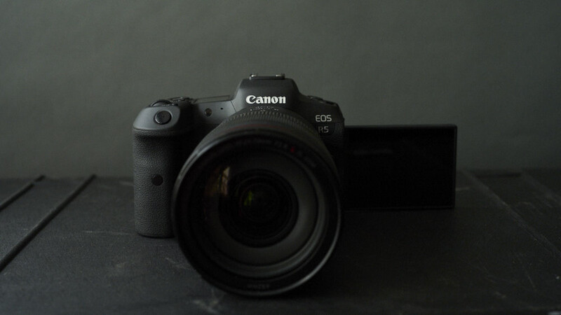 Canon R5 (front view)