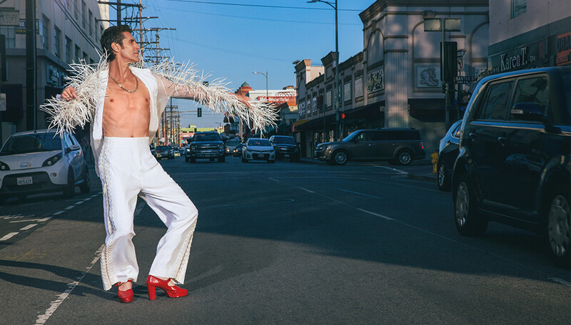 Perry Farrell in the streets of Downtown Los Angeles, by Walid Azami