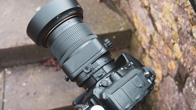 Tilt-shift lens on camera