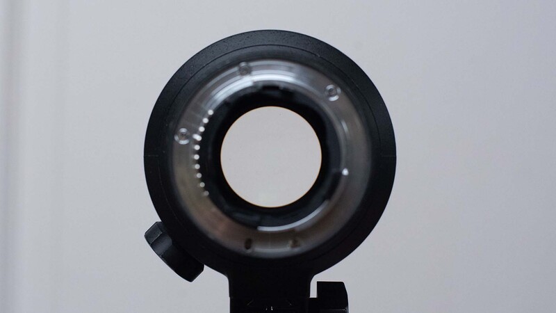 Lens on tripod