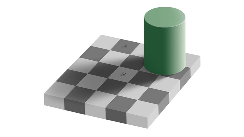 Optical illusion squares