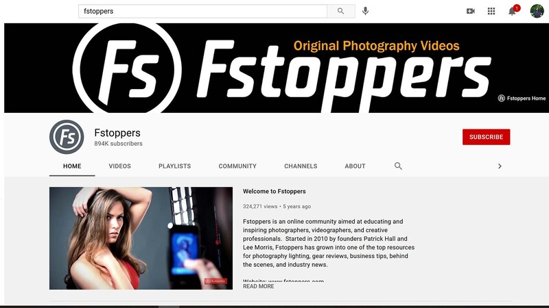 Fstoppers youtube channel