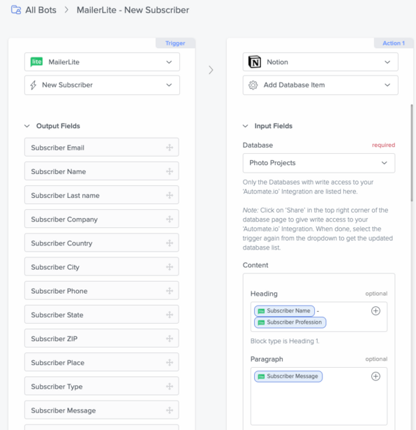 Automate.io Example for Building a Custom CRM