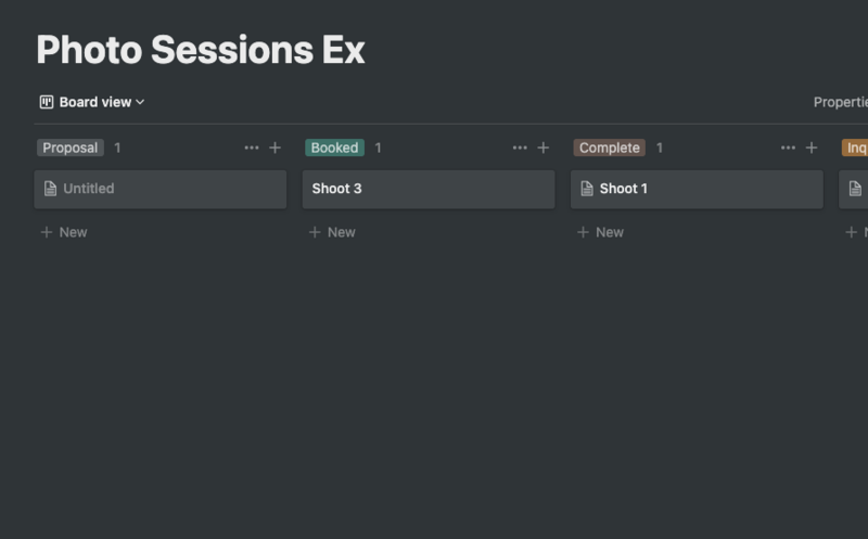 Notion Database Example for Building a Custom CRM