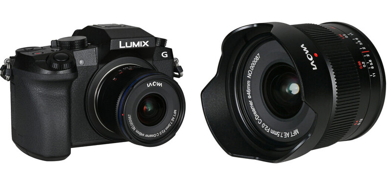 The Laowa 7.5mm lens is very small, but doesn't sacrifice in build quality.