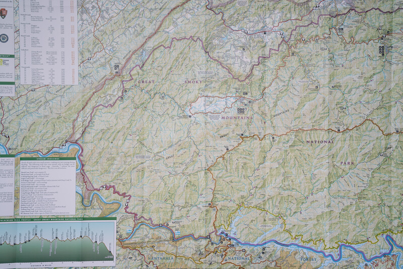 Topographic map with elevation profile and route planning details displayed in lower left corner.