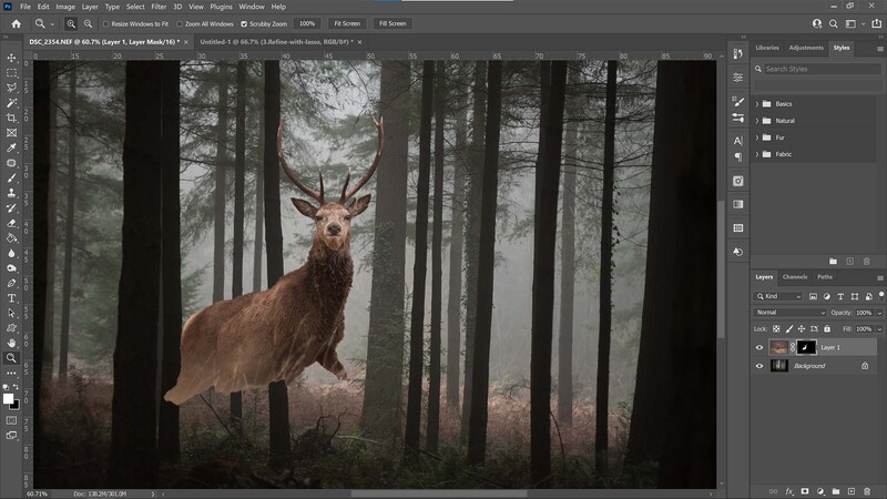 Add a mask in Photoshop