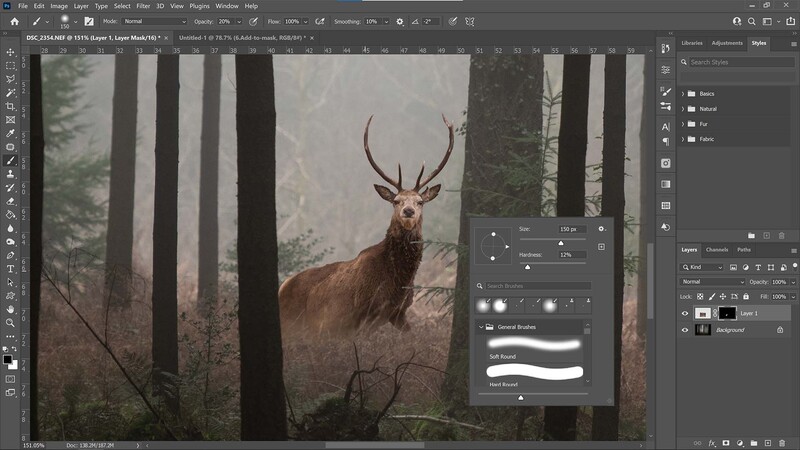 Blend the belly of the deer