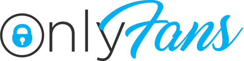 Logo for OnlyFans featuring a padlock icon and stylized blue text.