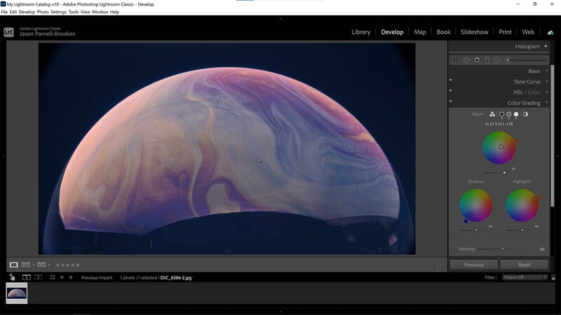 Color grading in Lightroom